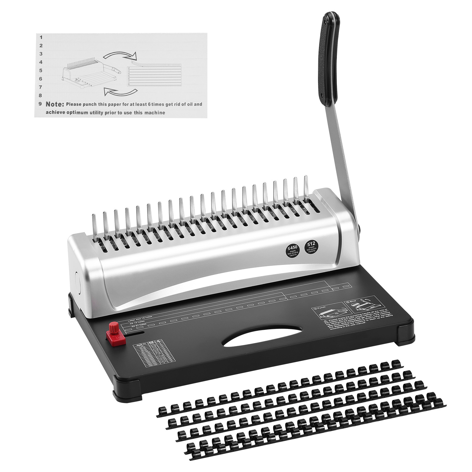 Binding Comb Plastic - VEVOR Binding Machine Comb Binding Machine