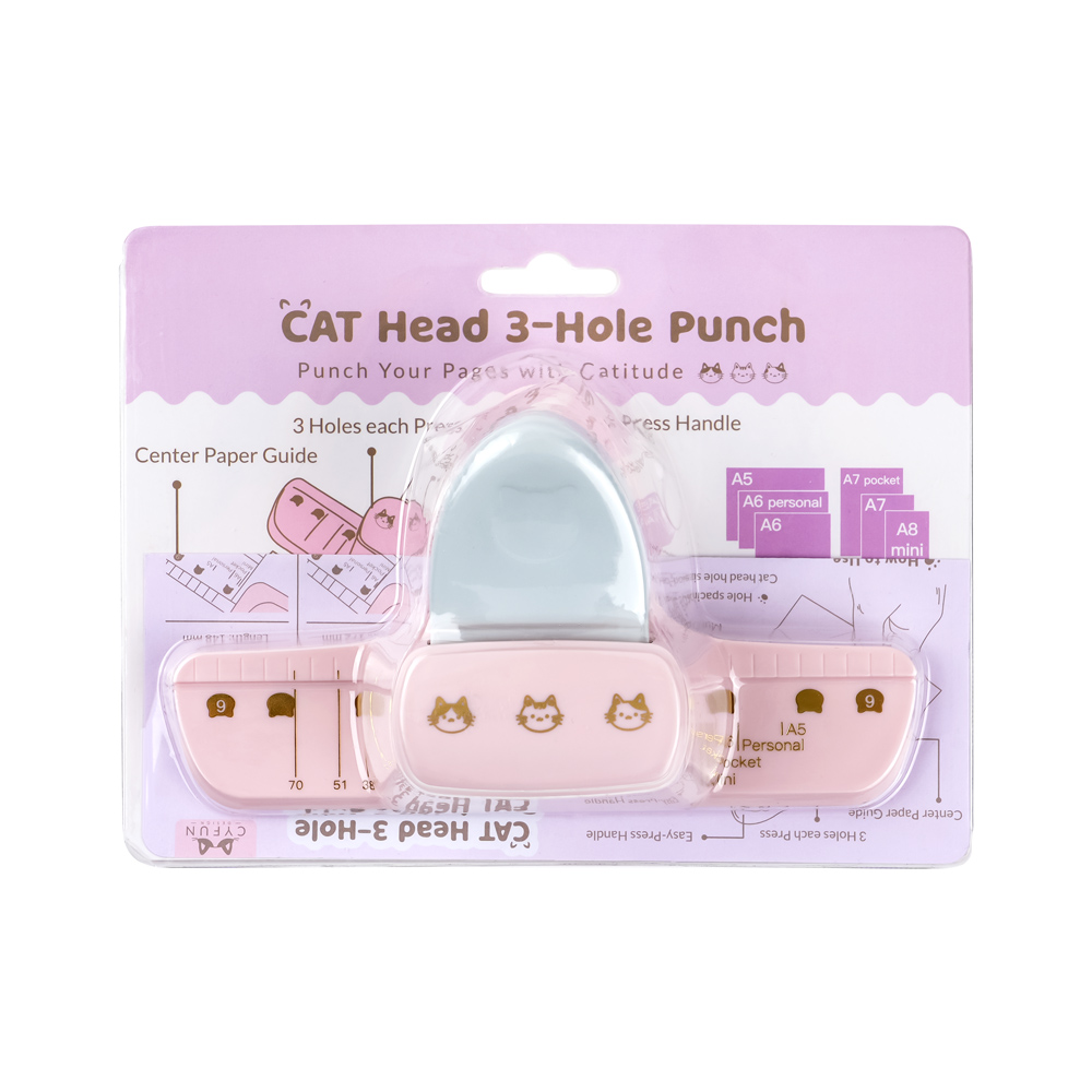 Cat Head 3-Hole Binder Punch w - đánh giá và giá Paper Punch 3 Hole
